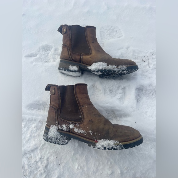 Rustic Brown Men's Boots - Picture 3 of 7